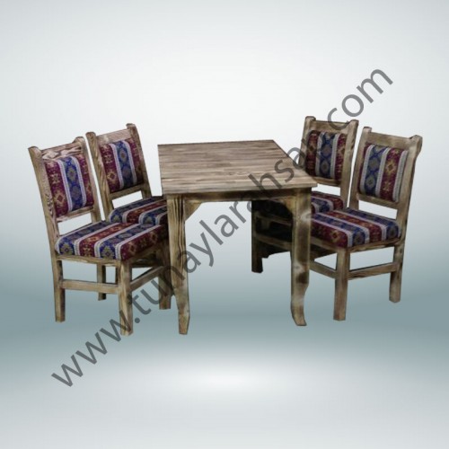 mss0013 Berke Ahşap Masa Sandalye